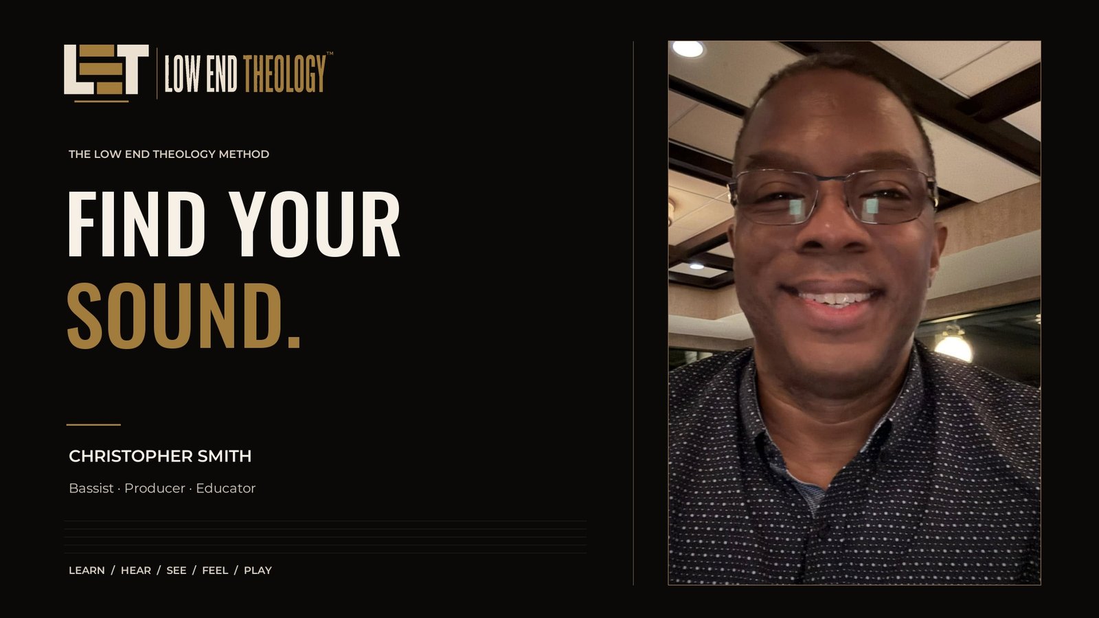 Low End Theology film artwork with Christopher Smith